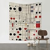 Utilisation du produit : nos tentures murales décoratives Bauhaus peuvent non seulement être utilisées comme tentures murales intérieures, mais peuvent également être utilisées comme décorations de dortoir, nappes de pique-nique, nappes, etc., de la maison quotidienne aux activités de plein air