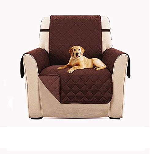PETEMOO Waterproof Reversible Sofa Slipcover, Furniture Protector, Washable, Anti-Slip with Elastic Straps, For Pets, Kids