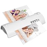 Ymiko Thermal Laminator, Laminating Machine with Two Roller System, Jam-Release Switch, Fast Warm-up, Quick Laminating Speed, for Home, Office and School