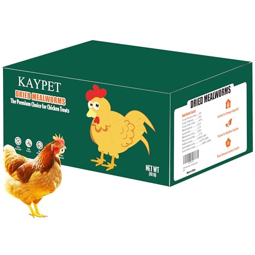KAYPET Dried Mealworms 10LB Meal Worms for Chicken Ducks and Wild Birds