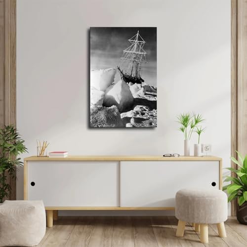 Shackleton Endurance Ice Ship Wall Art (Framed,20×30 inch) — view 3