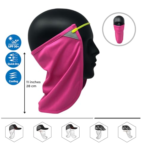 CoolNES - UV Sun Protection Neck Drape Adjustable Multifunctional 2 in 1 Face Covering for Outdoor Fishing - Unisex