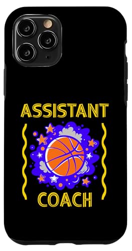 アシスタントコーチ バスケットボール アート レトロ 抽象 エネルギー スマホケース iPhone 11 Pro 用