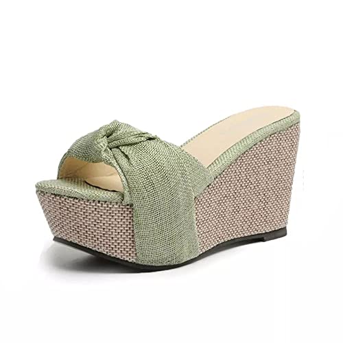 Sandales pour femmes avec arc chic mules à talons hauts et plateforme de loisirs taille 35