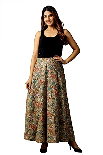Image of Ravaiyaa - Attitude is everything Cotton Hand Block Floral Printed Wrap Around Women's Free Size Skirt Rapron