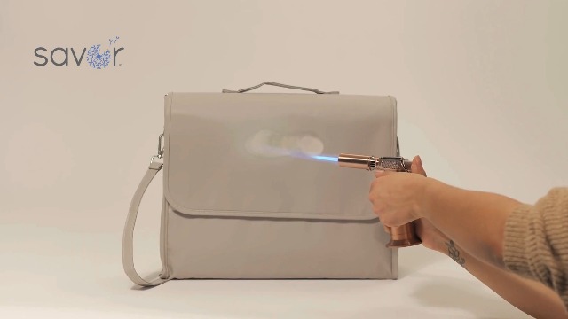 The PaperSavor ™ Fireproof Bag - Waterproof & Flame Retardant Bag for Documents, Cash, & Essentials - Stylish with Wide Strap, Secure Closure, Interior Organization