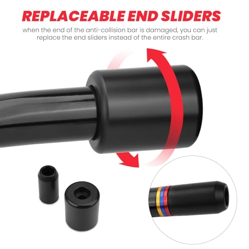 Image of Crash Bar Compatible with Harley Davidson Touring Models 2014-2026, Black Engine Guard Bar for Street Glide Road Glide Road King Electra Glide