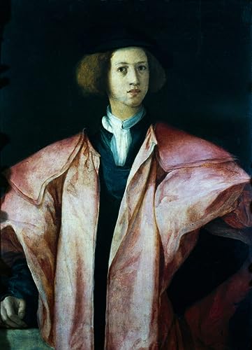 Affiche Alessandro De Medici Pontormo portrait florentin sur toile de décoration 60x90cm