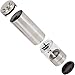 Latent Epicure Electric Salt and Pepper Grinder Set - Battery Operated, Stainless Steel Shakers with Adjustable Fine & Coarseness, One Handed Operation, LED Light & Complimentary Mill Rest Tray