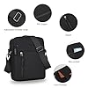 VINPAM Men's Large Capacity Crossbody Shoulder Bag - Waterproof Nylon Messenger Bag with Adjustable Strap, Spacious Chest Sling Bag for Travel & Daily Use (Black) #2
