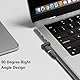 GINTOOYUN 2PCS 9V DC Power Connector Adapter 90 Grad Winkel Buchse USB C auf Stecker DC 5.5mm x 2.1mm Konverter 9V USB Typ C Eingang auf DC5521 Ausgang Adapter (9V)