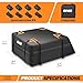 DNA Motoring Car Rooftop Waterproof Bag, 17.6 Cubic Feet Waterproof Car Roof Luggage Bag, Heavy Duty Car Roof Cargo Carrier Bag, Car Roof Bag, w/ 8 Reinforced Straps, TOOLS-00423