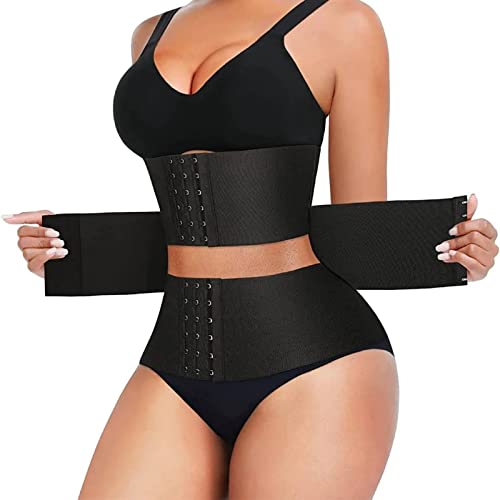 Andalinge Waist Trainer For Women Tummy Control Waist Cincher Shapewear Upgrade Segmented Adjustable Tummy Wrap Waist Trainer Plus Size #TOP18