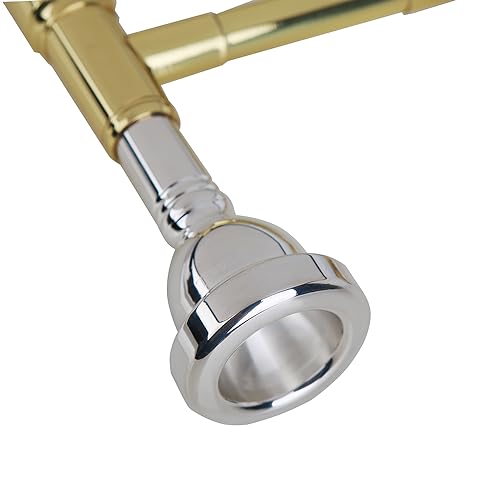 image for Glory TENOR Trombone Mouthpiece 61/2, LARGE SHANK,Silver Plated Trombo