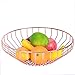 MIAOMSI Ciotola di Frutta Oro Rosa Metallo Filo Cestino da Frutta Multifunzione Rotondo Decorativo cestini Decorativi per Pane Frutta Snacks Caramelle