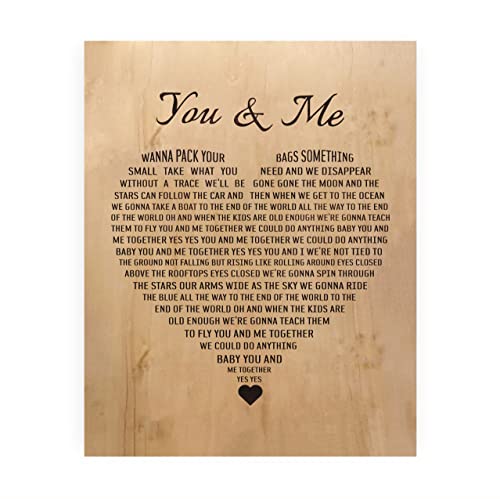 You & Me - Dave Matthews Band Inspirational Wall Decor, This Vintage Decor Rock Music Poster, is A Great Wall Art For Home Decor, Bedroom Decor, Office Decor, or Man Cave Room Decor Aesthetic - 8x10
