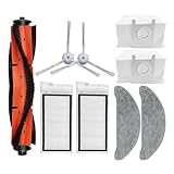 Fangool Replacement Fit for Xiaomi Roidmi Eve Plus SDJ01RM Robot Vacuum Replacement Parts Main Side Brush Hepa Filter Mop Cloth Rag Dust Bag