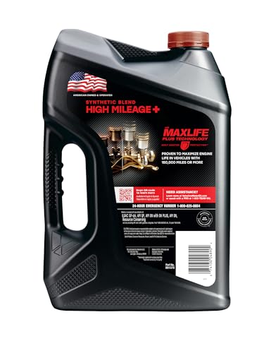 Image of Valvoline High Mileage 150K with Maxlife Plus Technology Motor Oil SAE 5W-20 5 QT, Case of 3