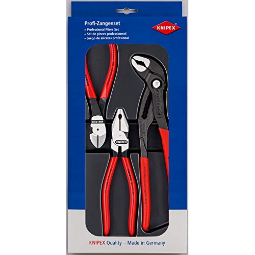 KNIPEX 00 20 10 Werkstatt Zangen-Set 3teilig