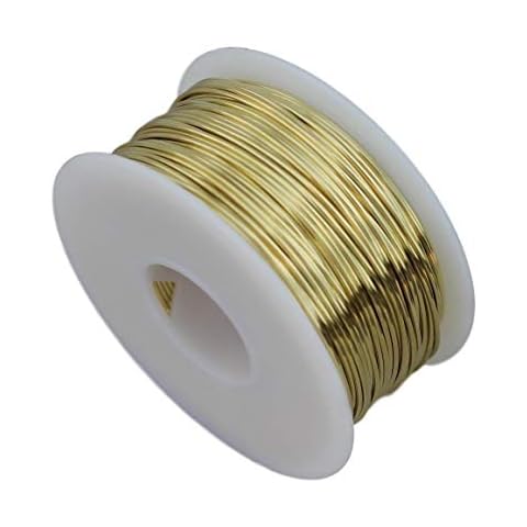 24 Ga Brass Round Wire 1/2 Lb. - 400 Ft. Spool (#260 Solid Brass) Cover