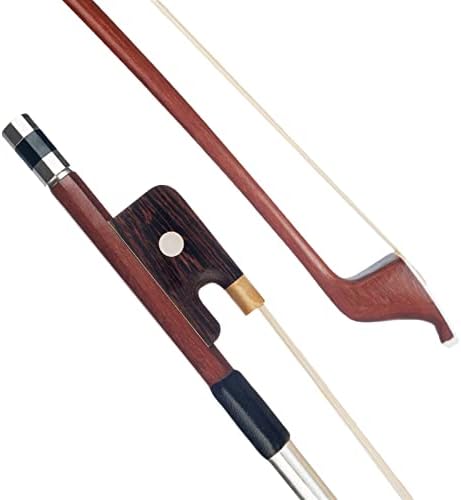 MVRVMV Handmade Brazilwood Double Bass Bow Horse Hair French Style for 1/2 Bass Fiddle Strings Instruments Accessories