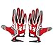 CHICIRIS Football Gloves, Breathable Nonslip Widely Used Football Gloves with Enhanced Performance A Pair for Cycling (Red S