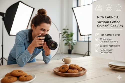 Image of MOM'S BAKERY Crunchy Coffee Cookies-Soft, Chewy & Freshly Baked Snack Treats- Ideal for Gifting | Eggless, No Palm Oil, No Preservatives | Healthy & High Fiber for Anytime Cravings for Tea Time-200 gm