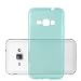 Produktbild Cadorabo Hülle für Samsung Galaxy J1 2016 in TRANSPARENT BLAU - Handyhülle aus flexiblem TPU Silikon - Silikonhülle Schutzhülle Ultra Slim Soft Back Cover Case Bumper