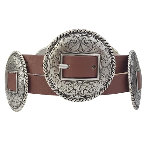 Hot Style: Western-Inspired Matching Round Buckle and Concho Belt2