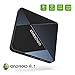 Produktbild Android TV Box 7.1-Dolamee D5 2GB RAM+16GB ROM Mini Smart TV Box mit Amlogic S905W Quad Core 64 Bits/4K HD/3D/Bluetooth 4.0/2.4GHz WiFi/LAN10/100M