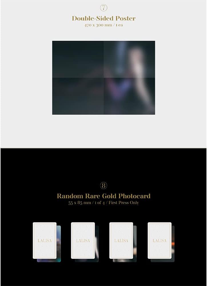 LALISA LISA First Single Album (GOLD VER.)