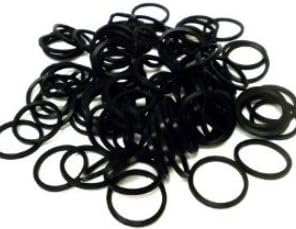 1200 Black Loom Band Refill Latex Free Compatible with All Loom KITS