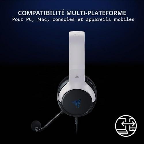Razer Kaira X Auriculares Gaming Multiplataforma Licenciados Para PS5 Blancos