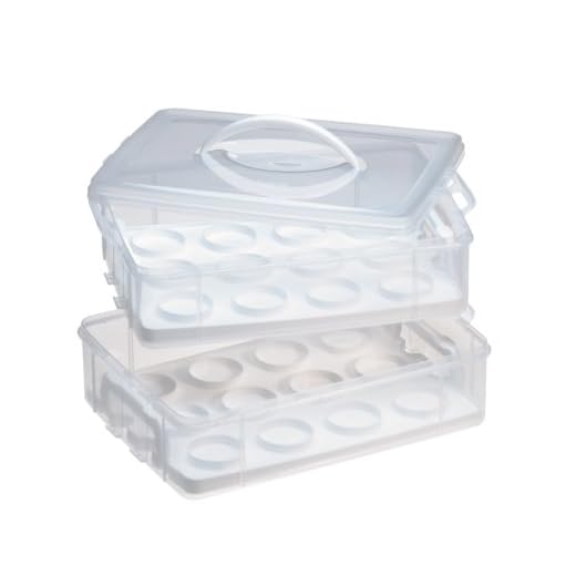 Snapware Snap 'N Stack 2-Layer Cookie, Cake, Cupcake and Brownie Storage Carrier (BPA Free Plastic, Holds Up to a Quarter-Sheet Cake)