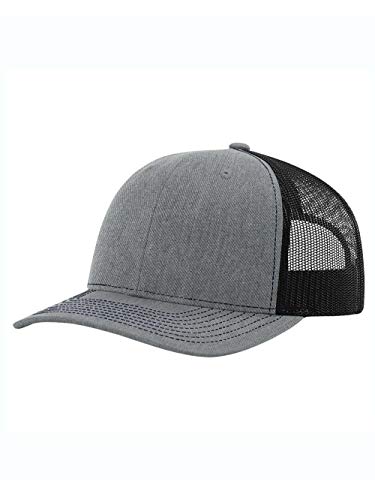 Richardson Youth Trucker Snapback Cap One Size Heather Grey/Black