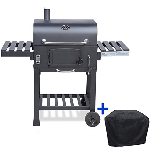 TAINO HERO XL houtskoolgrillset, afdekhoes, grillplaat, smoker
