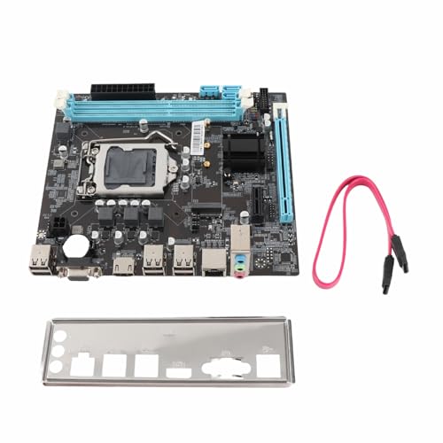 Placa base de escritorio Micro ATX H61 6 USB2.0 DDR3 NVMe NGFF 100Mbps LAN LGA1155 Socket para I3 I5 I7