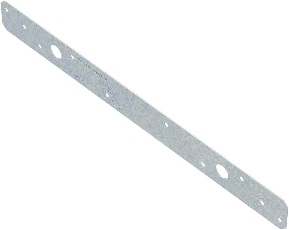 Simpson Strong-Tie LSTA12 LSTA 1-1/4 in. x 12 in. 20-Gauge Galvanized Strap Tie (Pack of 50)