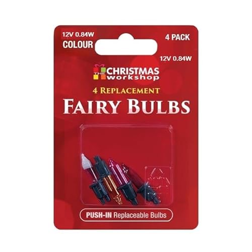 Christmas Workshop 4X Replacement Fairy Bulbs (Colour - 12V 0.84W)