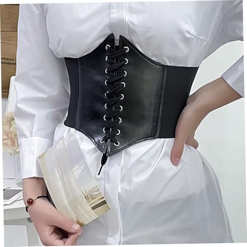 Corset Belt, Vintage Leather Elastic Renaissance Waist Corset, Halloween Costumes for Cosplay, Daily Wear, Belts4