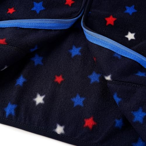 Image of Toddler Boys Girls Fleece Jacket Lightweight Fall Spring 2-12 Years | Soft Anti-Pilling Fleece, Easy Zip-Up, Hand-Warm Pockets, Windproof Stand Collar, Wear Alone or as Layer, Ideal for School