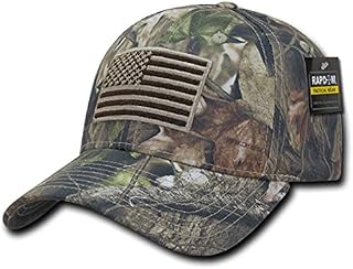 Rapid Dominance US American Flag Hybricam Mossy Camouflage Camo Baseball Cap