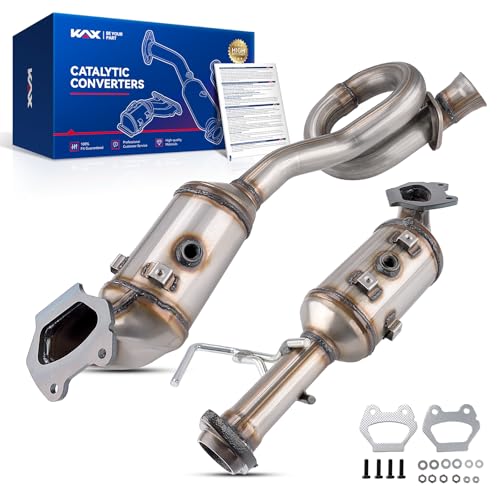 KAX Left and Right Catalytic Converter Direct-Fit Compatible With Jeep 2012-2018 Wrangler 3.6L, 2018 Wrangler JK 3.6L OE Replace 53988, 641511, 20458, 16778, 641512, 20459 (EPA Compliant)