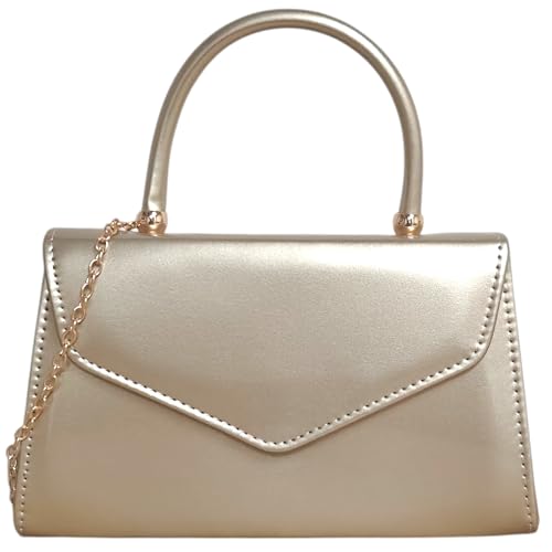 Sac à main rétro de mariage fi9® en cuir verni doré d'une finition haut de gamme