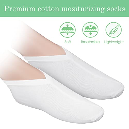 Sibba 5 Pairs Moisturizing Socks Overnight, Cosmetic Moisturizing Socks For Women And Men, Lotion Moisturizing Socks Spa Overnight Absorbing For Dry Cracked Feet (5 Pairs) #TOP3
