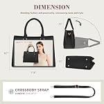 NEWHEY Top-Handle Handbag Waterproof Leather Purses for Women Satchel Handbags Crossbody & Shoulder Ladies Purse