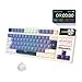 RK Royal KLUDG RK S85 -Teclado Mecánico Español Inalámbrico 80% - Bluetooth, 2.4GHz, USB-C-RGB, Hot-Swappable -Teclado Gaming con Pantalla para Windows, Mac, Apple- Horizon/Switch Táctil Beige.(Brown)