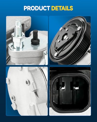 Image of PHILTOP 98302 Air Conditioner AC Compressor with Clutch for Dodge Durango 2012-2015 3.6L