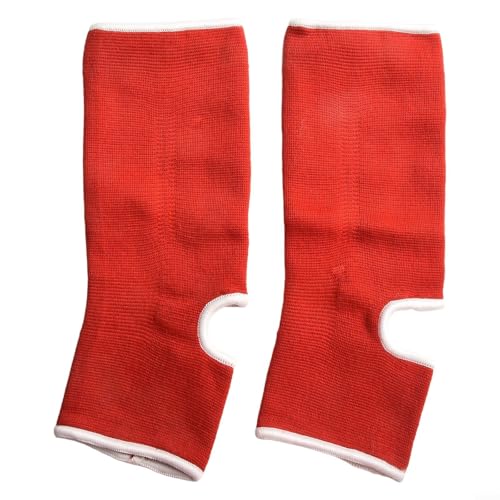 Tobilleras de apoyo para artes marciales, cómodas envolturas para un mejor rendimiento en varios deportes (rojo M)