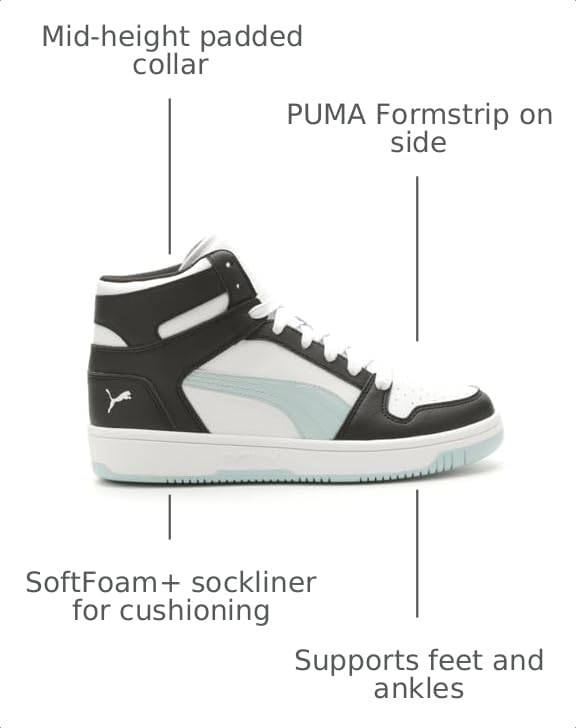 Image of Puma Womens Rebound Layup Luster Mid Shoes